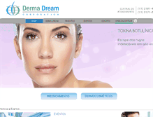 Tablet Screenshot of dermadream.com.br